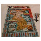 Commemorative Korean War Poster and Italian Order