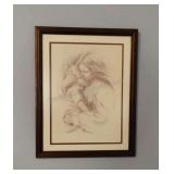 Framed Marilyn Zapp Mother & Child Art Print