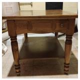 Side Table with Drawer 22x22x29