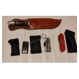 Knife with Sheath and more