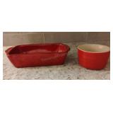 Lecreuset Red Ramekin & Desilva Baker