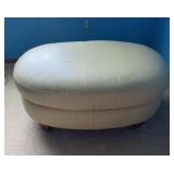 Leather ottoman