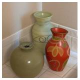 3 large Vases