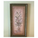 Framed Floral Print