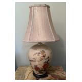 Painted Glass Table Lamp