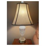 Matching Pair of Crystal Lamps