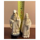 Carved Bone Figurines Monks