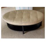 Leather Coffee Table & Ottoman 22x43x17 inches