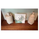 Decretive Canisters & Art Pottery Platter