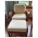 Bamboo Chair & Ottoman