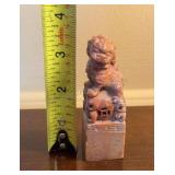 Carved Soapstone Dragon Stamp