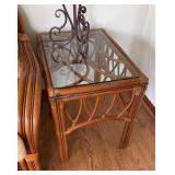 Matching Bamboo Side Table