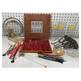 Barware Tab Soda Glasses, Swizzle Sticks & shelf