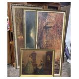 Group of Vintage Sofa Paintings Group of Vintage Sofa Paintings