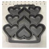 Castiron Heart Baking Mold