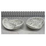 Vintage speckled Green Ceramic Ashtrays Vintage speckled Green Ceramic Ashtrays
