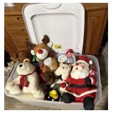 Lot of Christmas Plush W/ Tote Lot of Christmas Plush W/ Tote