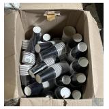 Box Lot Of Black Paper  party cups Box Lot Of Black Paper  party cups
