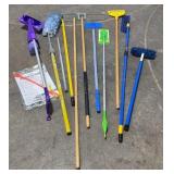 Group of floor cleaners & dusters