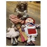 Group of Vintage dolls
