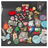 Buttons, Pins Brooches & More