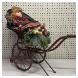 Holiday Doll & Stroller