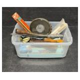 Small Tote of Various Tools