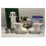 Holiday Decor Mugs, Candle, Shakers & More