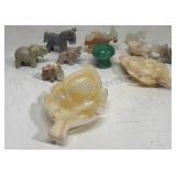 Small Hand carved Onyx animals & more