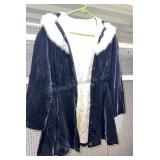 Vintage Dark Blue velvet Jacket