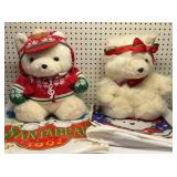 1992 & 1998 Hudson Christmas Bears