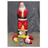 Animated Blow Mold Santa 5ft Tall