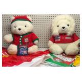1989 & 1990 Hudson Christmas Bears