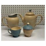 Denby pottery tea set
