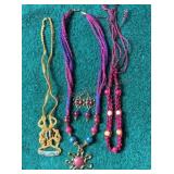 Group of Necklaces & Earrings