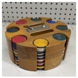 Set of Colorful Poker chips