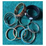 Group of Bangle bracelets