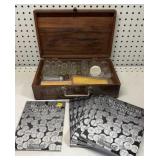 Wood Box Coin Tubes, & Quarter Books