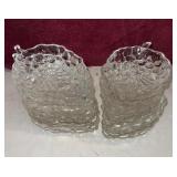 Glass Grape shaped Snack Plates