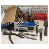 Shoe box of Misc Hand Tools
