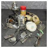 Vintage Irons, Kitchen Ware & More