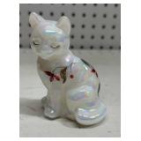 Fenton Cat Hand painted by T.Waton