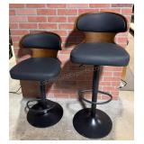 Pair of Adjustable Bar Stools 25-33 inch seat