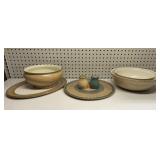 Denby Serving set & salt & pepper shakers