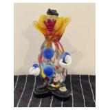 Murano Glass Clown 7 inches tall