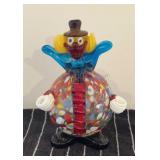 Murano Glass Clown 6.5 inches tall