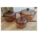 Visions Corning Colored Glass Cookware - chip on