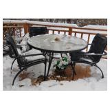 Outdoor Table and 3 Chair Set