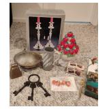Silver Plated Candlestick Holders and Assorted