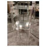 Lucite 3 Tier Shelving Unit 27x12x12